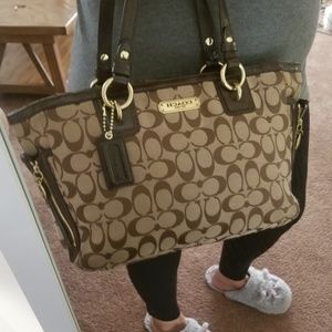 Coach signature tote